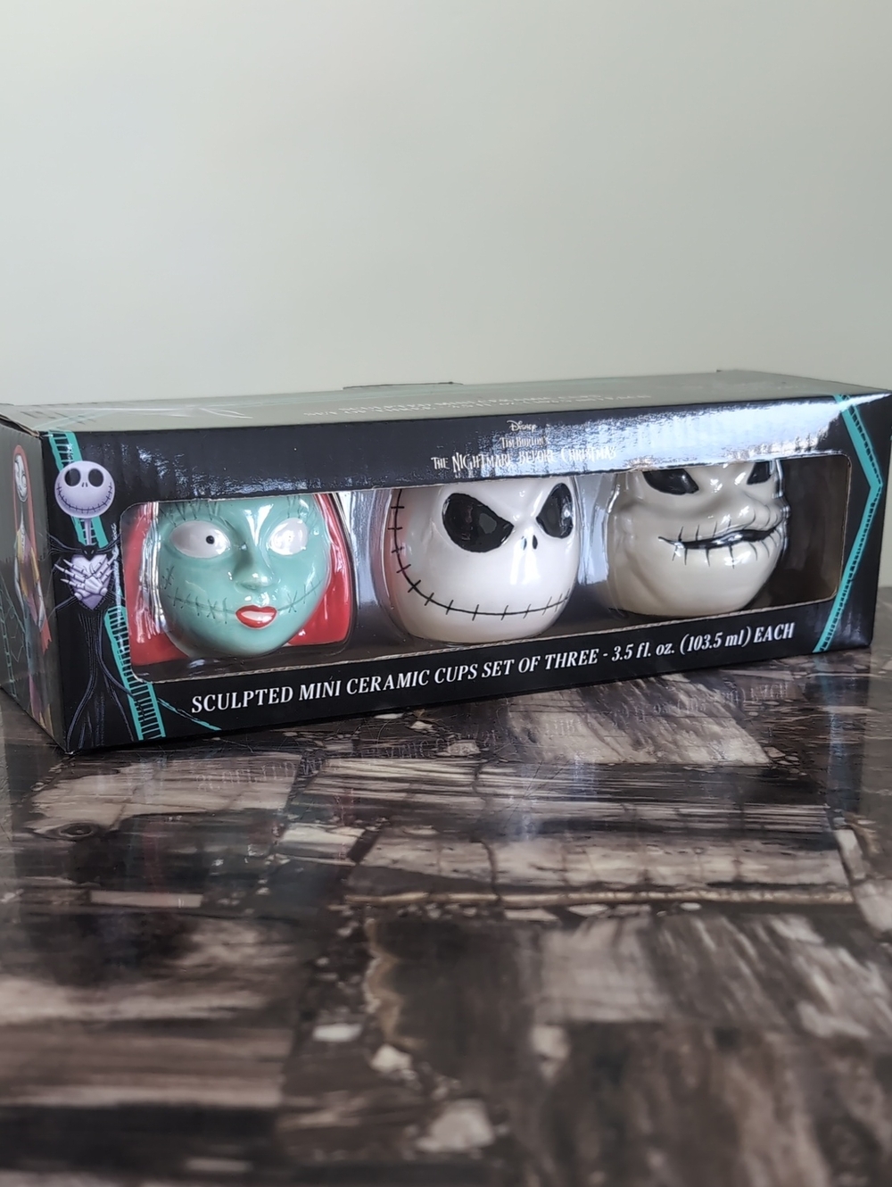 Disney Tim Burton's The Nightmare Before Christmas 3pk Mini Mug Set ☠️
